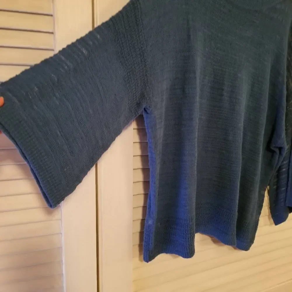 Tommy Bahama Pullover Sweater Turkish Sea Blue L